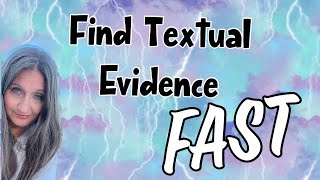 Find Textual Evidence FAST | Essay Hacks | Essay Tips