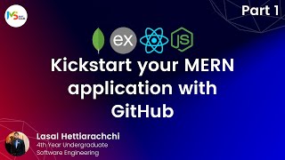 Kickstart your MERN application with GitHub - Part 1