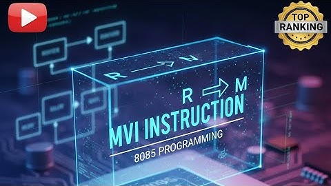 How MVI Instruction Works in 8085? | Beginner to Advanced (@rajdevsir464) #8085 #8085microprocessor