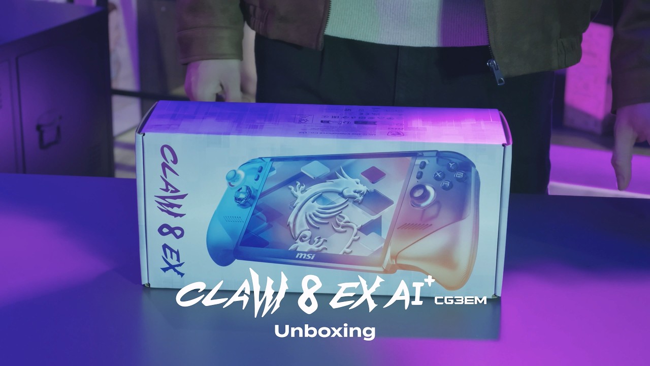 Claw 8 EX AI+ CG3EM Unboxing - Grip and Game | Peak Performance Handheld with Ergonomics | MSI