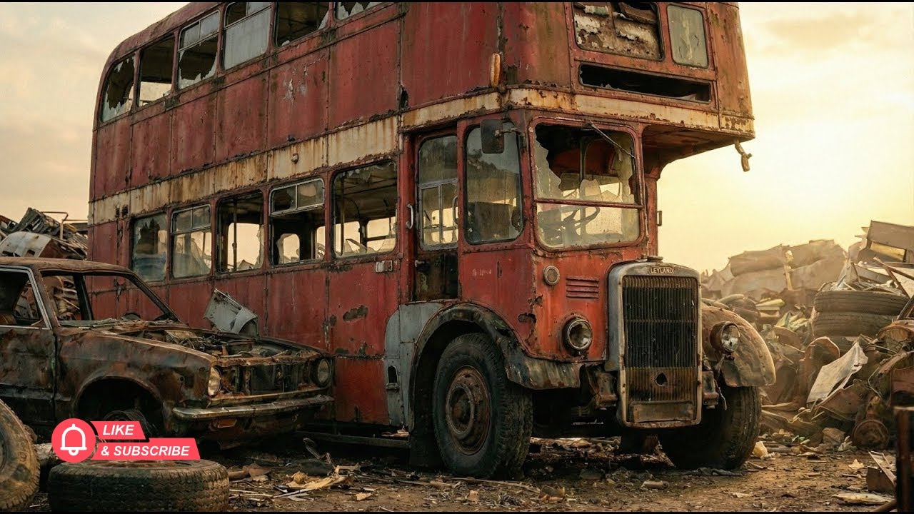 ASMR bus Restoration Full Rebuild of AEC Routemaster RM 2217 1961from Abandoned Condition LookingNew