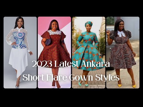 Ankara short flare gown with sneakers | Short african dresses, African  fashion, Short flare gown