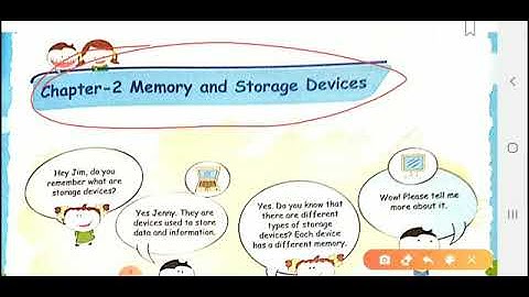 Class 5 Computer Chapter 2 Revision Memory and Storage Devices