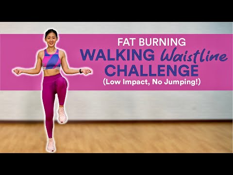 Fat Burning Walking Waistline Challenge (Low Impact, Beginner Friendly) | Joanna Soh