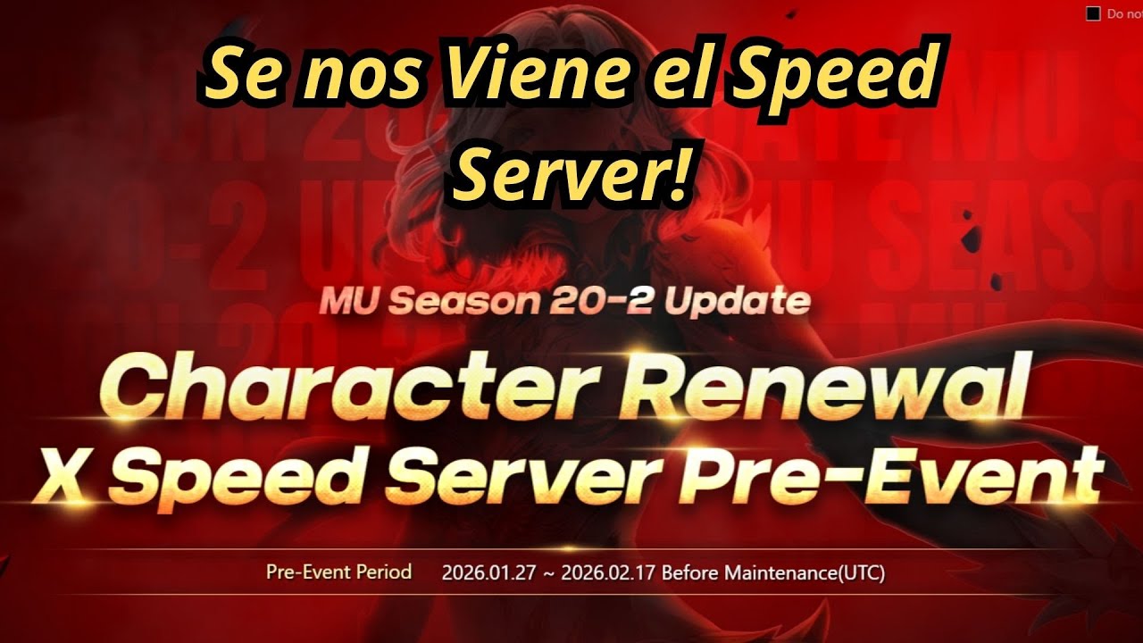 Mu Online: Se nos viene un Speed Server !!! Reclama tus premios