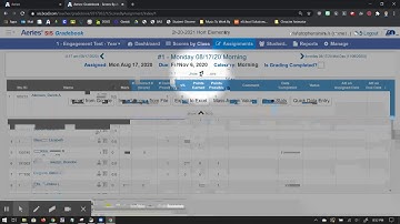 Aeries Engagement Gradebook  Entering Scores