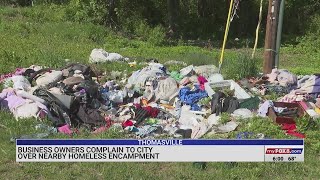 Thomasville business owners complain to city about homeless encampment