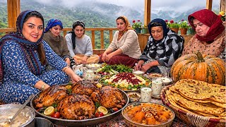 Early Morning Village Life in Iran | Whole Roasted Chicken & Traditional Pumpkin Bread screenshot 2