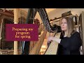 Preparing my program for spring #harp #music #spring #musician #waves #ocean #relaxing #harpmusic