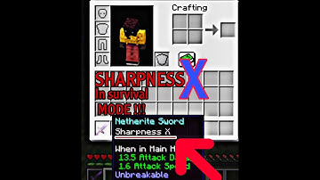 How to get a sharpness X Sword in Minecraft