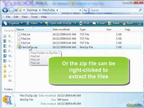 Zip and Unzip a File