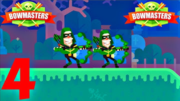 Bowmasters - Gameplay Walkthrough Part 4 - New Update | Upgraded Robin VS Mancat | Android FHD