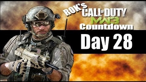 Countdown To MW3 - Day  28 - SMGs   (WaW)