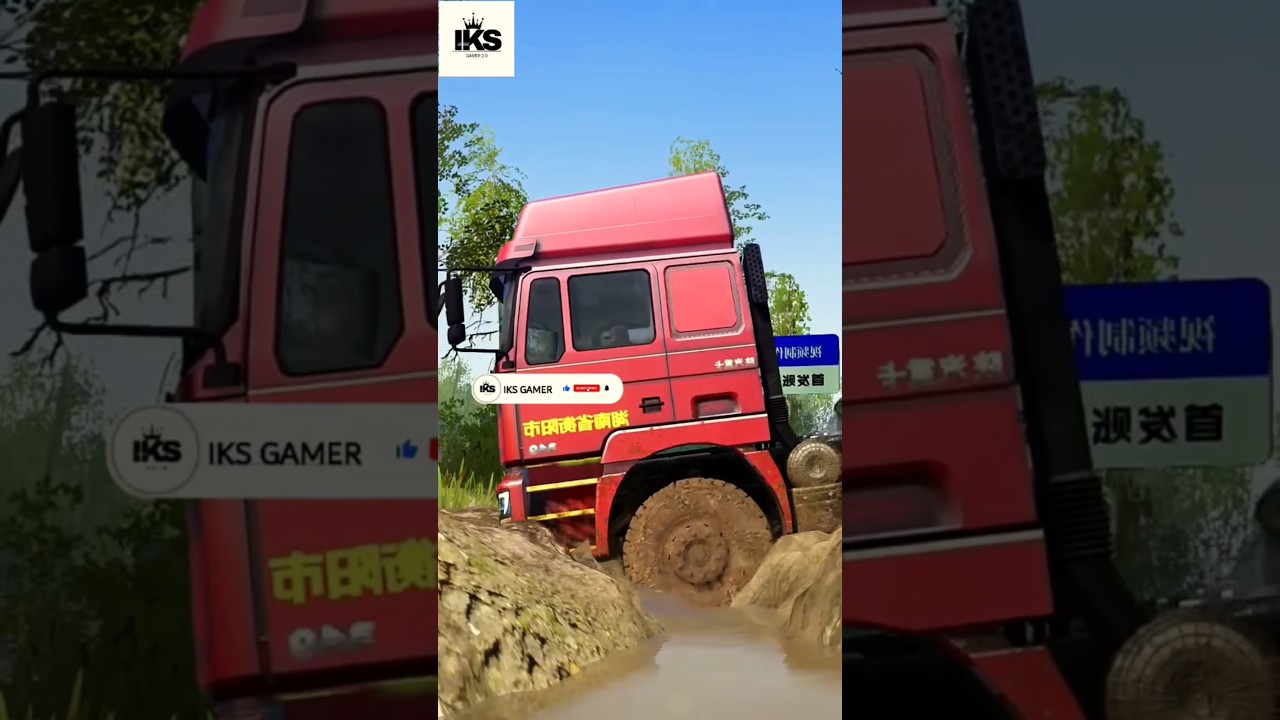 Mudrunner pc game riverside challenge #mudrunner #pcgame #shorts #riverside #challenge