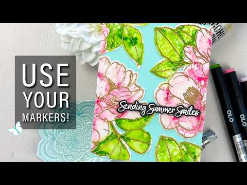 No Alcohol Inks? Try This Marker Trick!