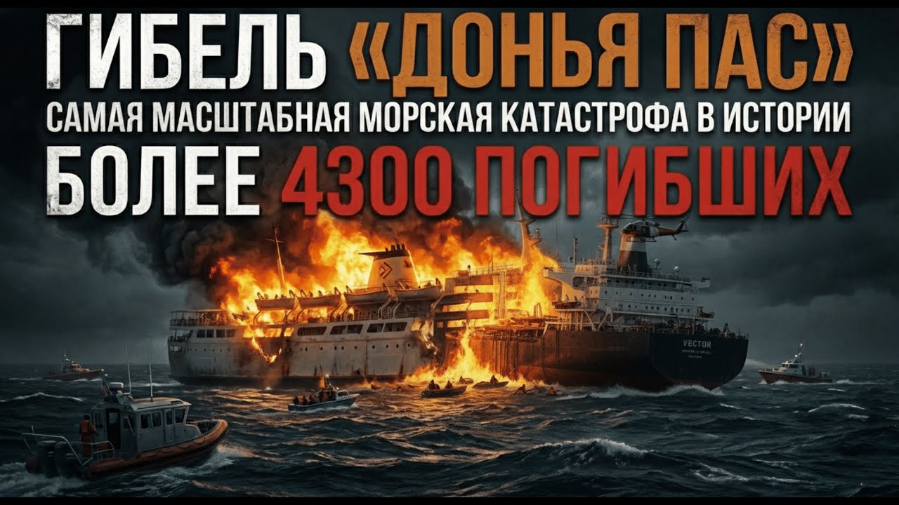 Донья Пас 1987: Ад, затмивший Титаник. Жертв в 3 раза больше