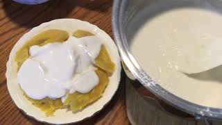 How To Make PLANTAIN with Coconut Milk Dressing Dessert (natural/easy dessert) | DIY Cooking 21