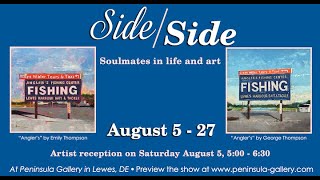 Three artist couples share their creative journeys | Side by Side at the Peninsula Gallery
