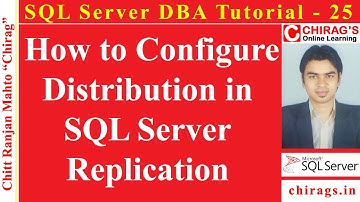SQL Server DBA Tutorial 25 - Distributie configureren in SQL Server-replicatie