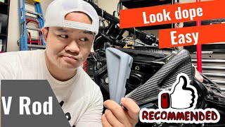 V Rod gas tank covers #diy #motorcycle #vrod #bike #harleydavidson #harleycustom