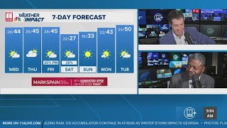 Bitter cold across Georgia: What to expect for the week ahead