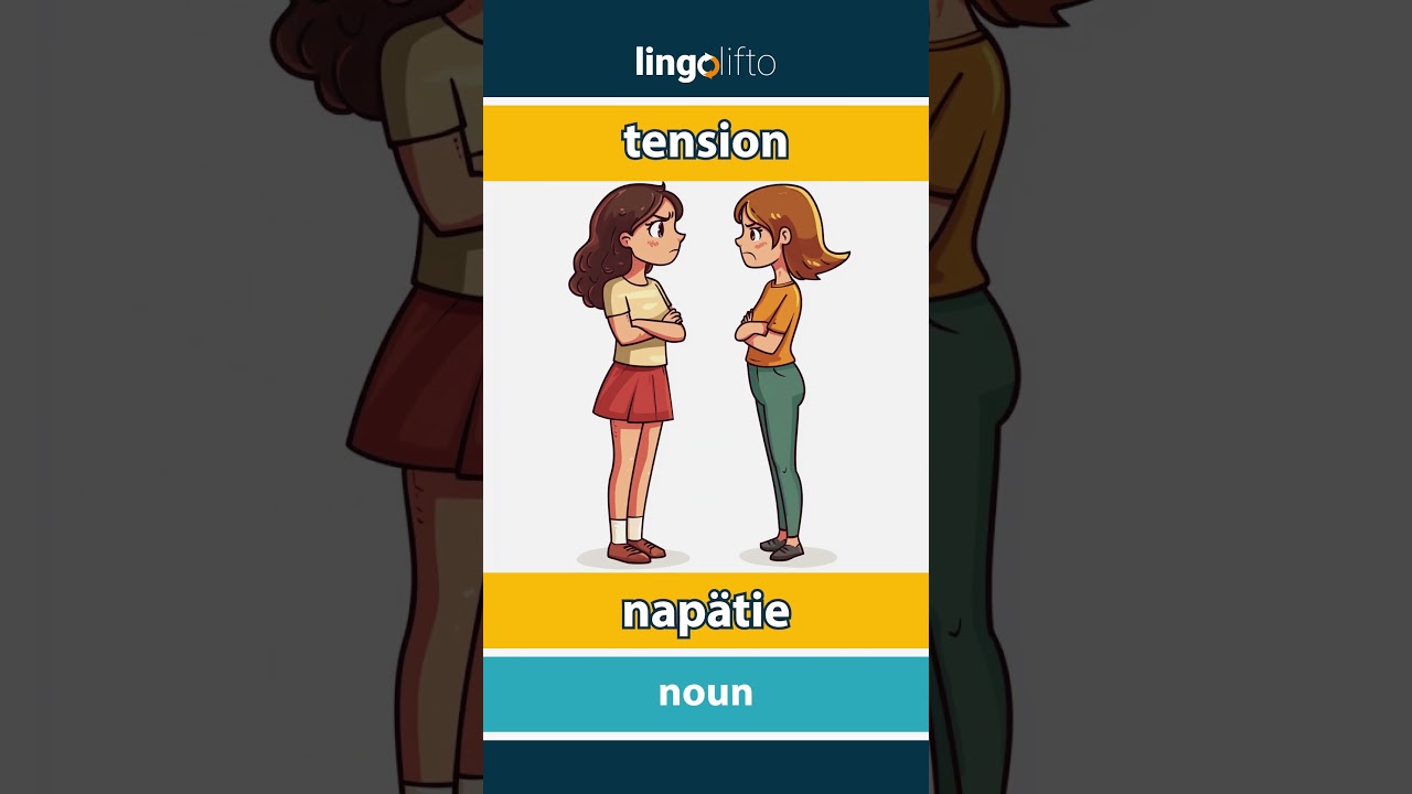 🇬🇧🇸🇰 tension - napätie : vocabulary builder : learn English : naučme sa anglicky