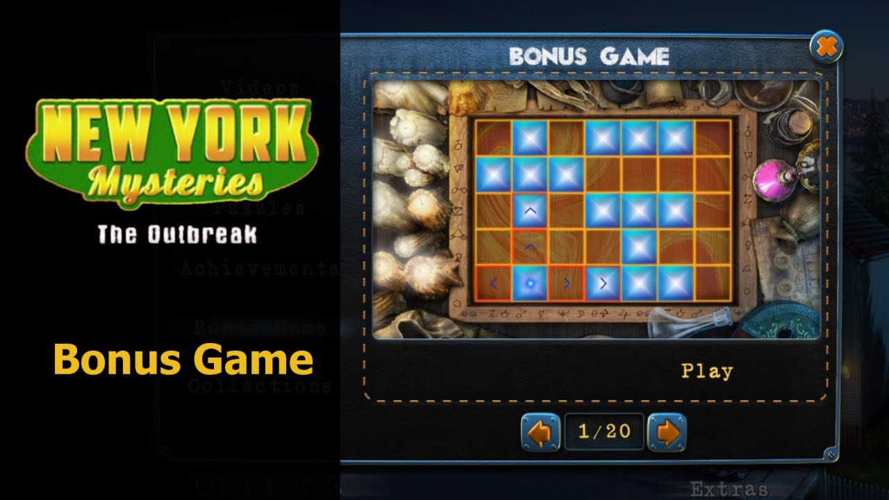 New York Mysteries 4, The Outbreak, Bonus Game walkthrough YouTube