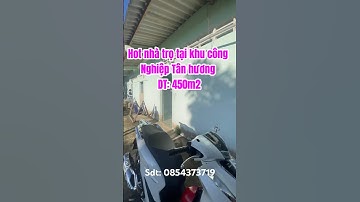 Nhà trọ tại khu công nghiệp Tân hương Tiền Giang DT: 450m2 #bdstiengiang #nhadep #giárẻ #bd
