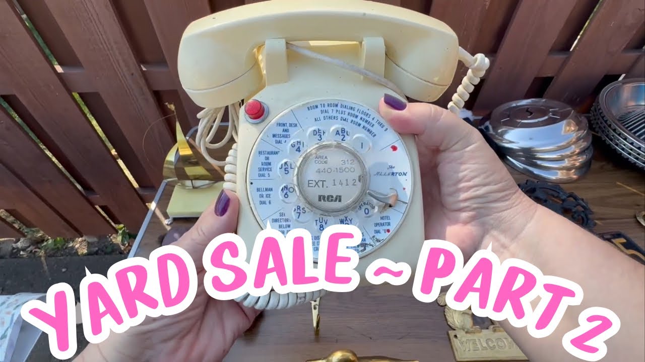 ASMR finding vintage at a yard sale (whispering voiceover)