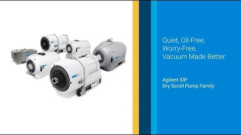 Agilent IDP Dry Scroll Pump Family