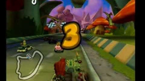 Crash Tag Team Racing [100% Walkthrough] - 17 - Track and the Beanstalk