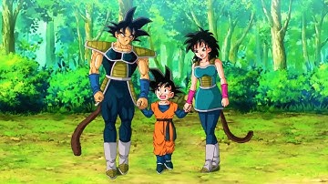 Bardock And Gine Meet Goku