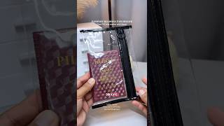 Flat Pouch Black Leather Clear PVC Passport Passbook Holder #shumei #passportpouch 