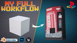 Chill Vending Machine Modeling Session; My Full Workflow