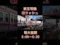 【忙しい人のための】朝ラッシュを眺める＠京王明大前駅8時～8時半(12倍速)