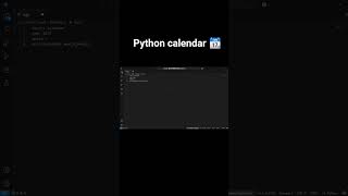 python calendar 📆 program source code project tutorial