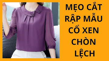 Bí quyết cắt rập cổ xen lệch mà không phải ai cũng biết /design shits /JULY TEACH SEWING
