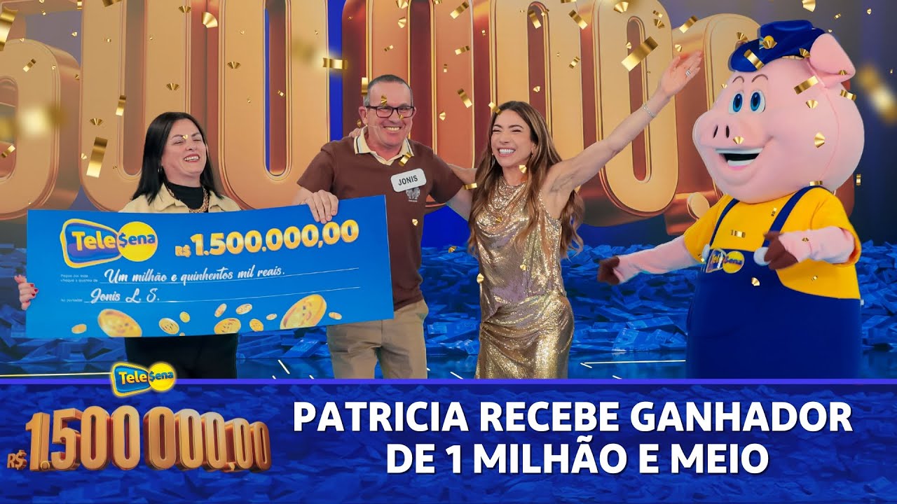 PATRICIA RECEBE GANHADOR DE 1 MILHÃO E MEIO DA TELE SENA | PROGRAMA SILVIO SANTOS (24/08/2025)