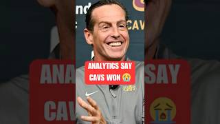 Analytics Say CAVS Won !!!! 😭 #nba #shorts