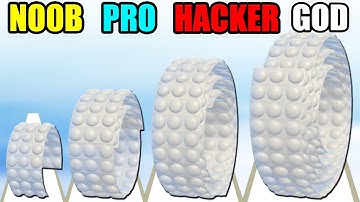 Bubble Wrap Run NOOB vs PRO vs HACKER vs GOD