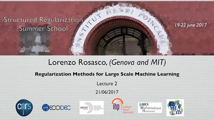 Structured Regularization Summer School - L. Rosas...