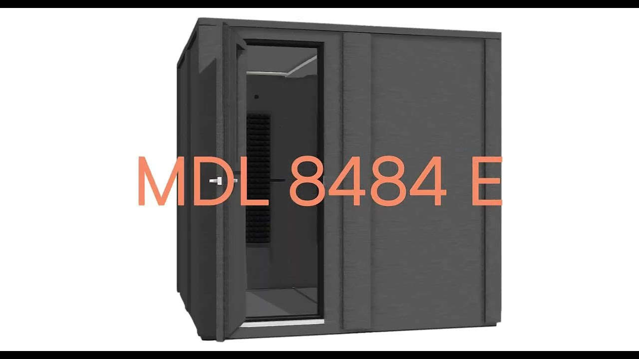 MDL 8484 E - 7' x 7' Double-Wall Isolation Booth | WhisperRoom®