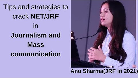 Tips and Strategis for UGC- NET/JRF in  Journalism and Mass Communication