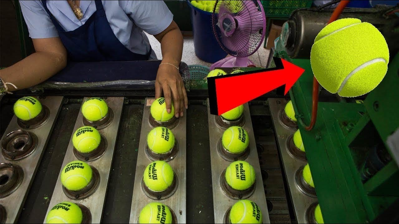 इस तरह फैक्ट्री में बनाई जाती है tennis ball Ball Making Factory