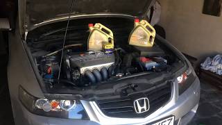 Замена масла в двигателе Honda Accord 7, 2.4 IVTEC