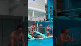 Sam Fricker diving