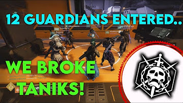 Destiny 2 - 12 Guardian Deep Stone Crypt - We Broke Taniks!