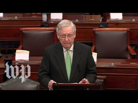 Watch Live Mcconnell Speaks On Senate Floor Amid Impeachment And