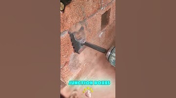 Self - made Firm Auxiliary Tool for Opening Holes in Embedded Junction Boxes