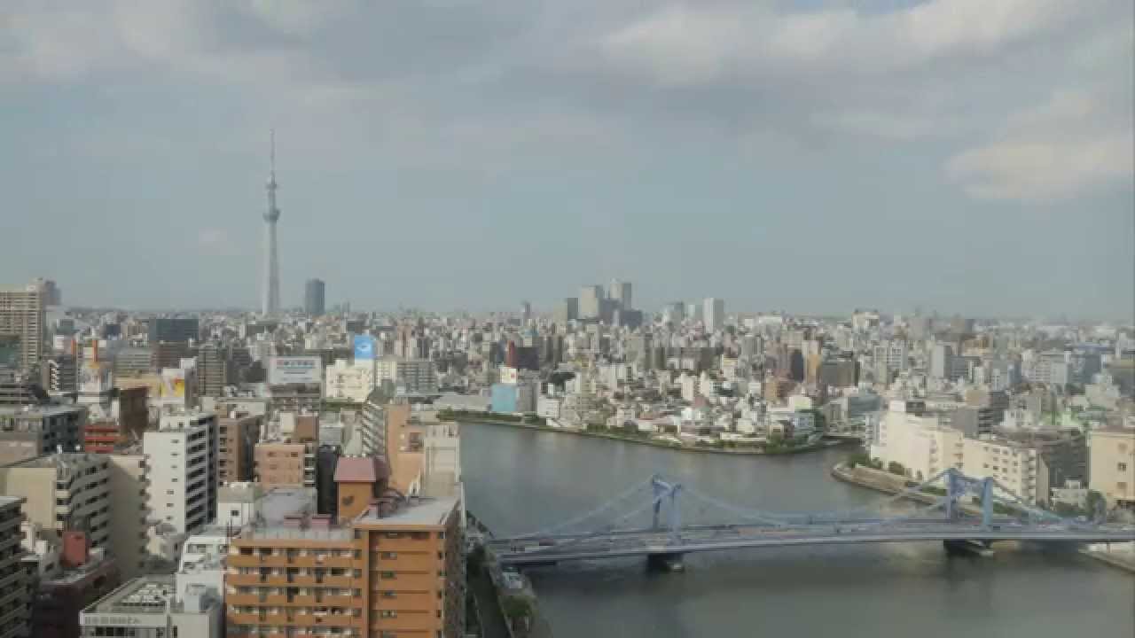 SkyTree and Sumida river Timelapse. Таймлапс Скайтри и реки Сумида